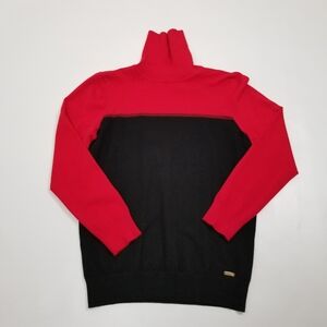Calvin Klein Colorblock Turtleneck Sweater Large Bust 36